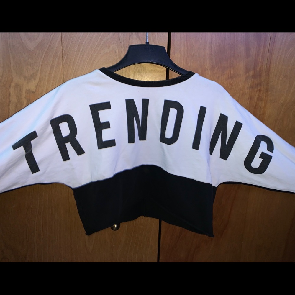 Cropped justice long sleeve shirt